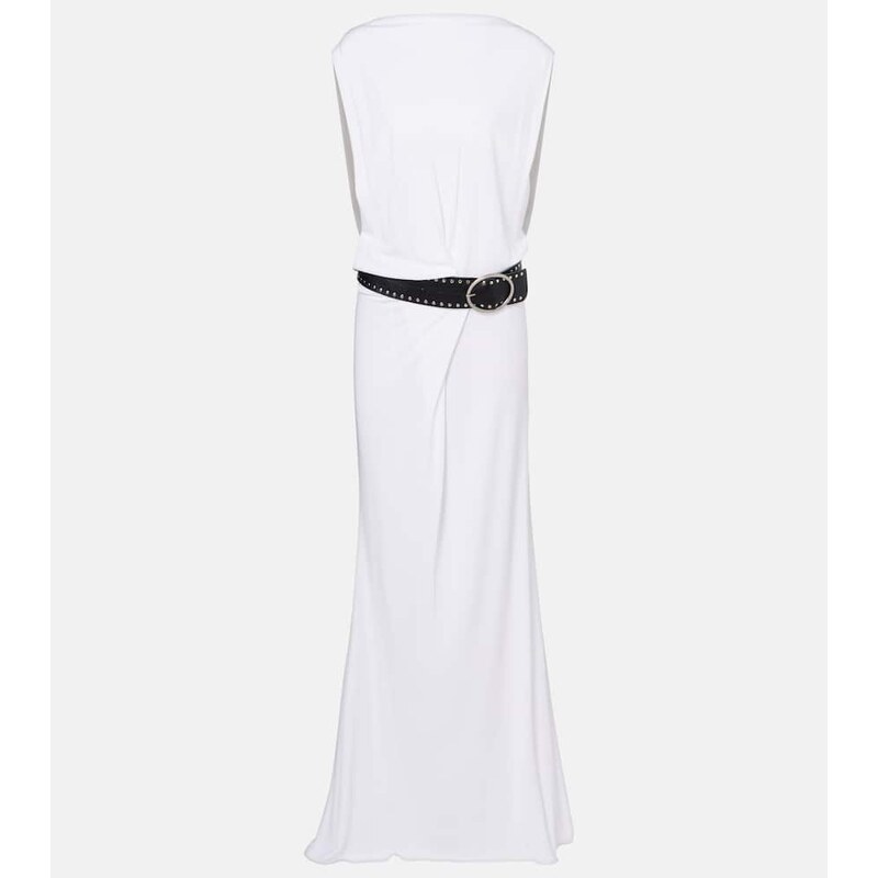 Christopher Esber Belted draped jersey maxi dress