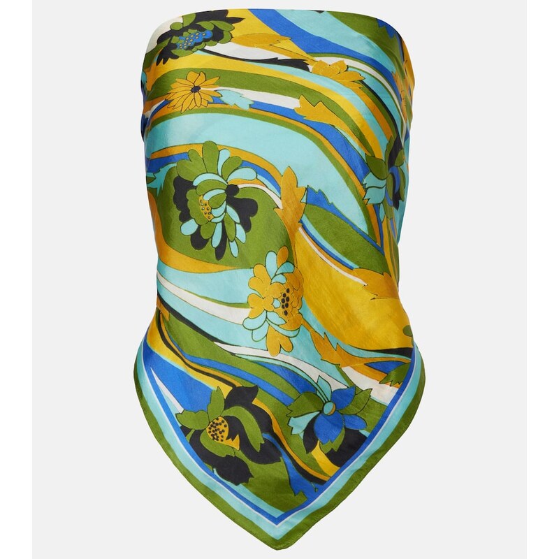 Christopher Esber Floral silk scarf