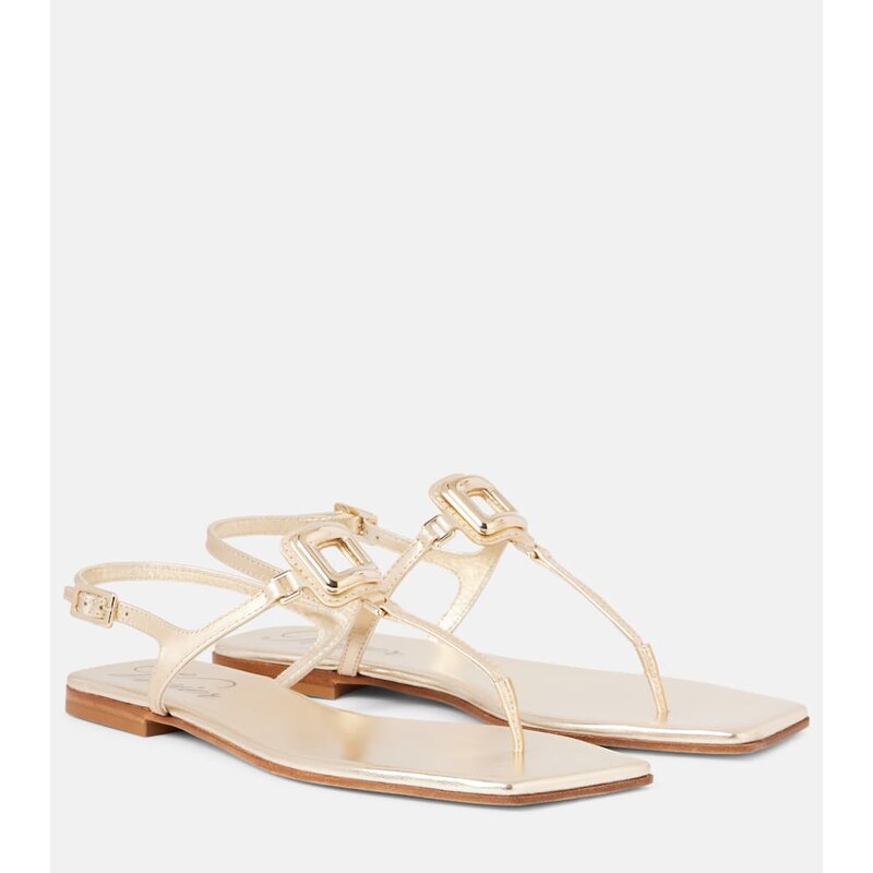 Roger Vivier Viv By The Sea leather thong sandals