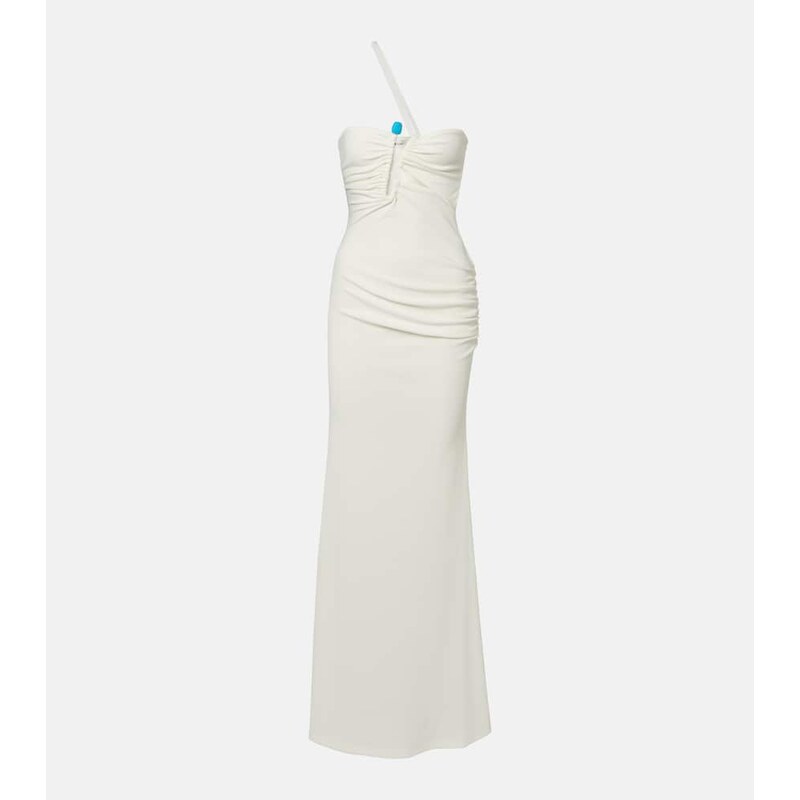 Christopher Esber Crystal Pin Cutaway embellished maxi dress