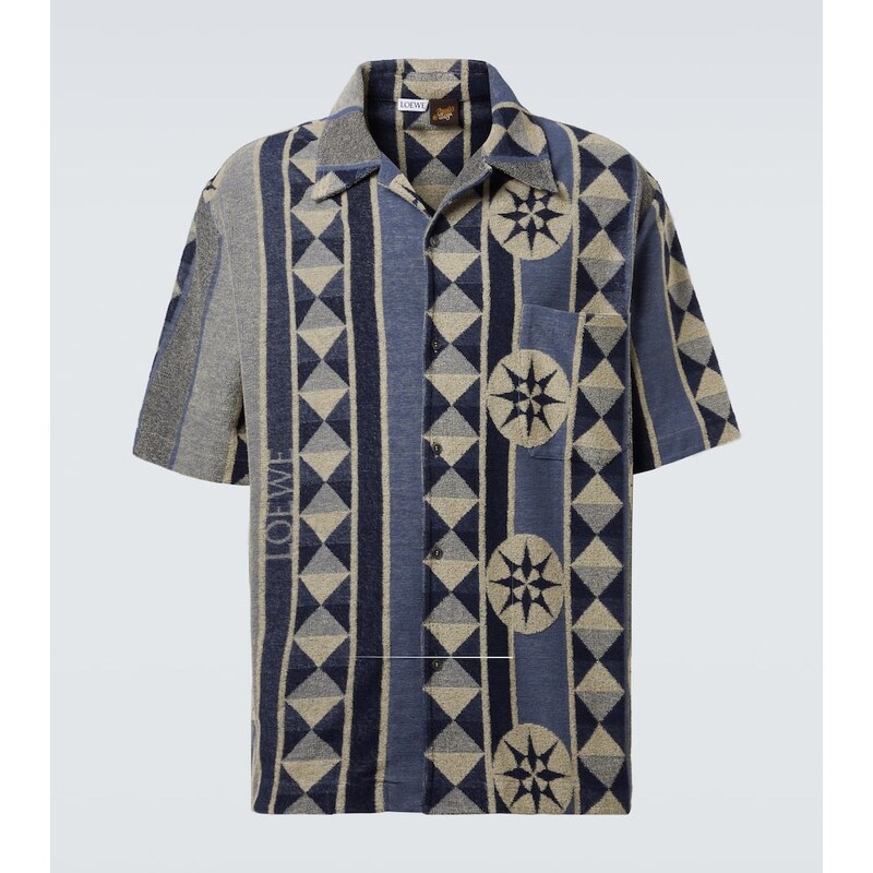 Loewe Jacquard terry bowling shirt