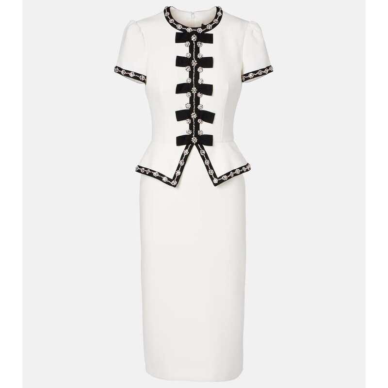 Jenny Packham Bisou crystal-embellished midi dress