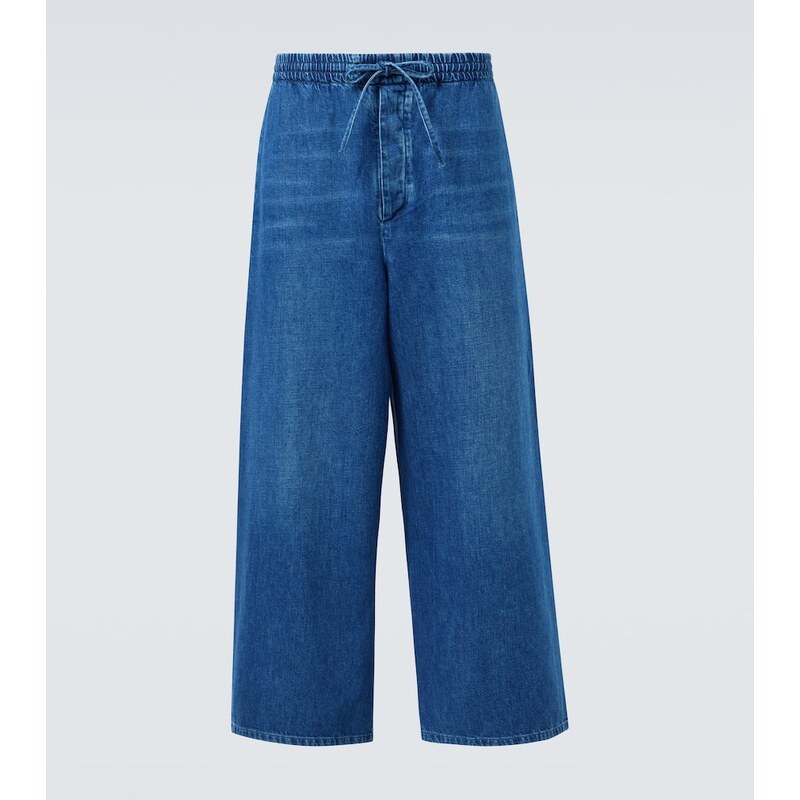 Loewe Paulas Ibiza cropped wide-leg jeans