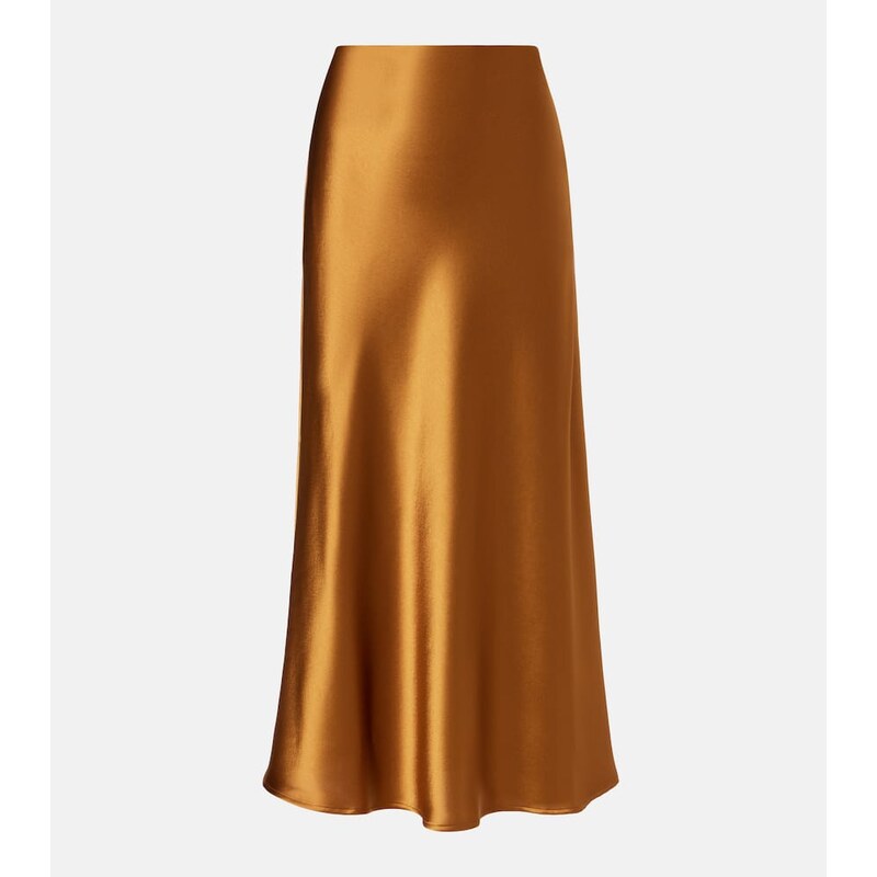 Galvan Valletta satin slip skirt