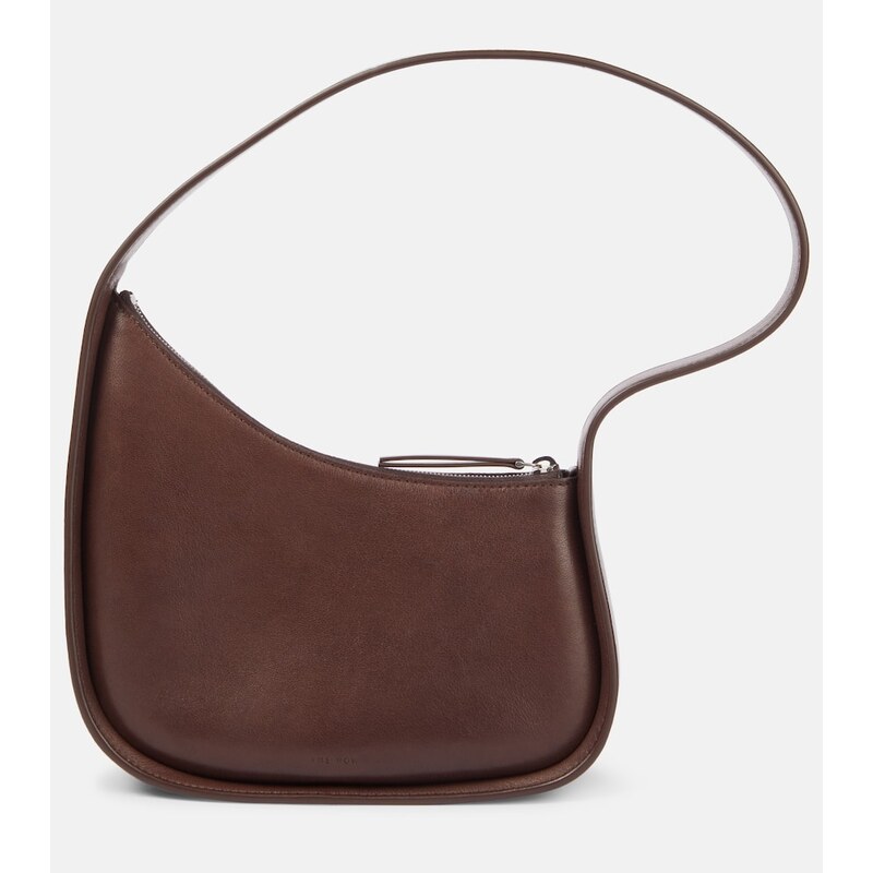 The Row Half Moon leather shoulder bag