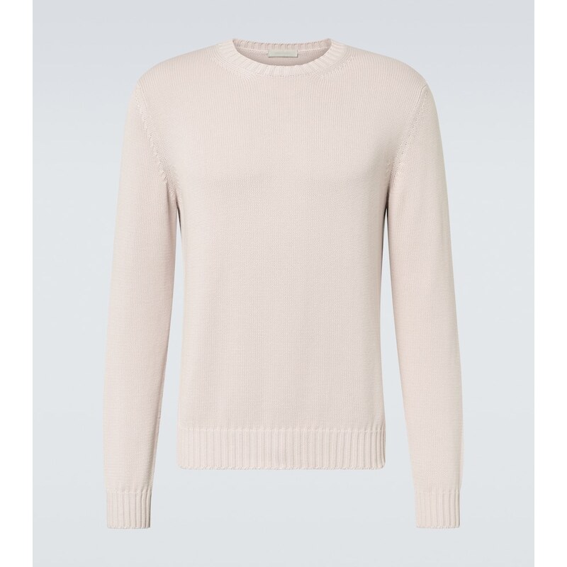 Klasický pánský svetr Saman Amel Cotton v barvě ivory