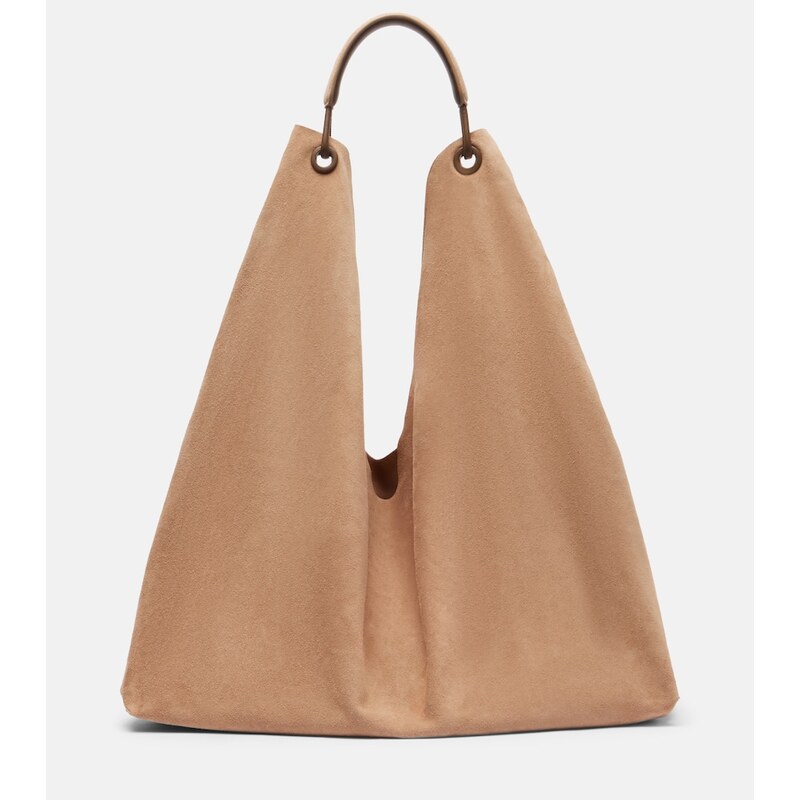 The Row Bindle Three suede shoulder bag