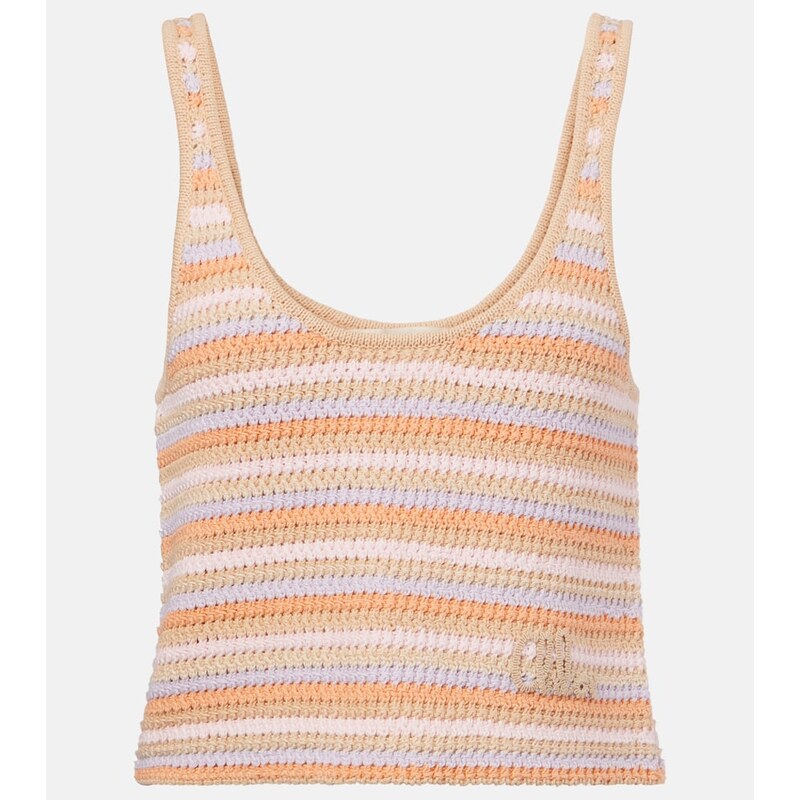 Chloé Knitted cotton tank top