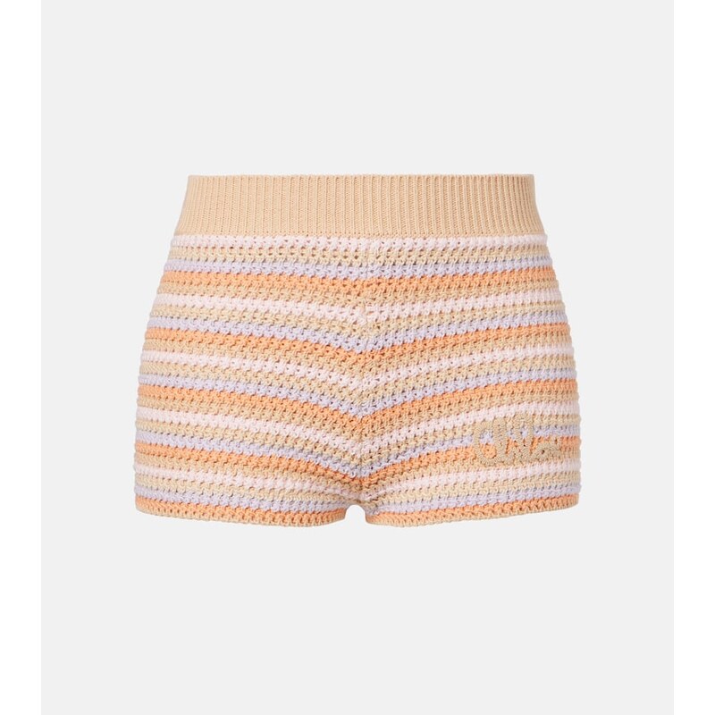 Chloé Knitted cotton shorts