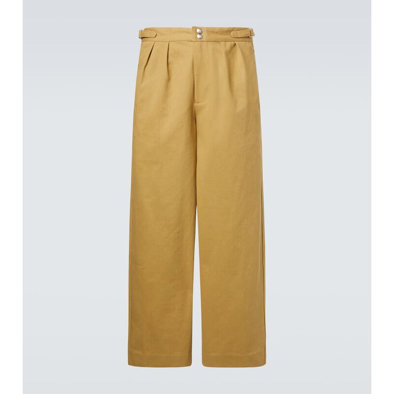 Bode Cotton twill wide-leg pants