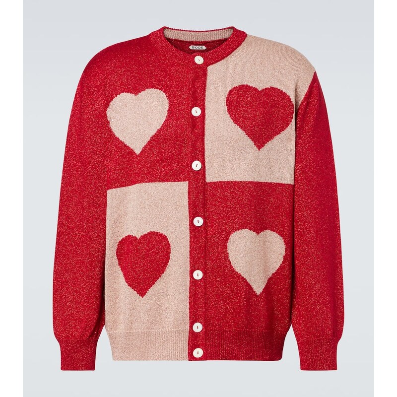 Bode LamÃ jacquard cardigan
