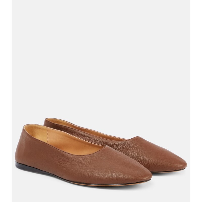 The Row Awar leather ballet flats