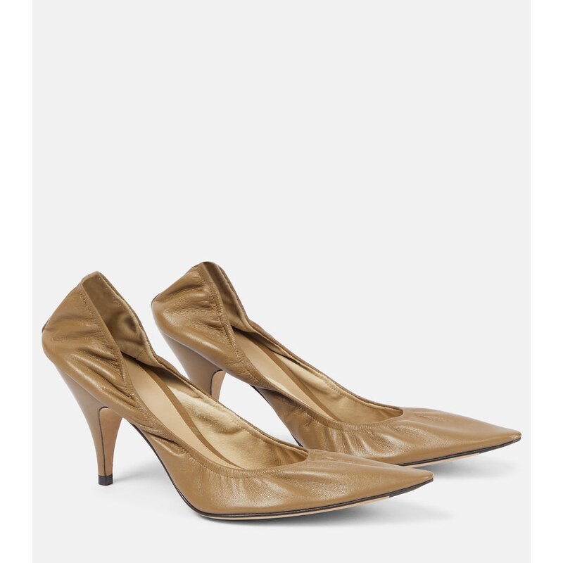 The Row Liisa 80 leather pumps