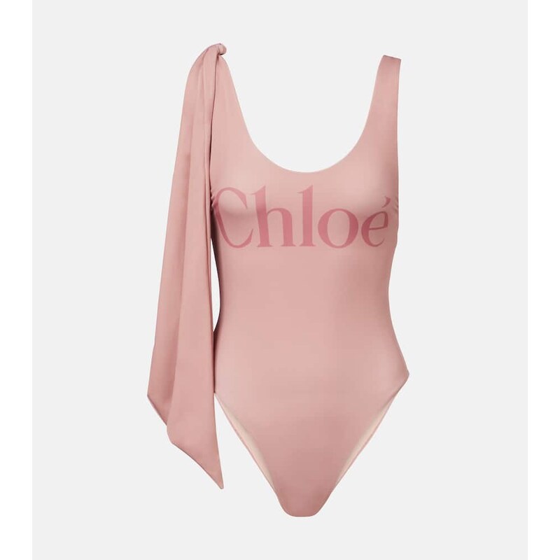 Chloé Knotted logo swimsuit