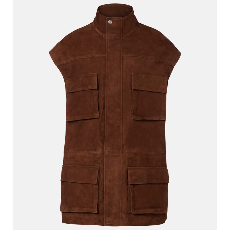 The Frankie Shop Turin oversized suede jacket