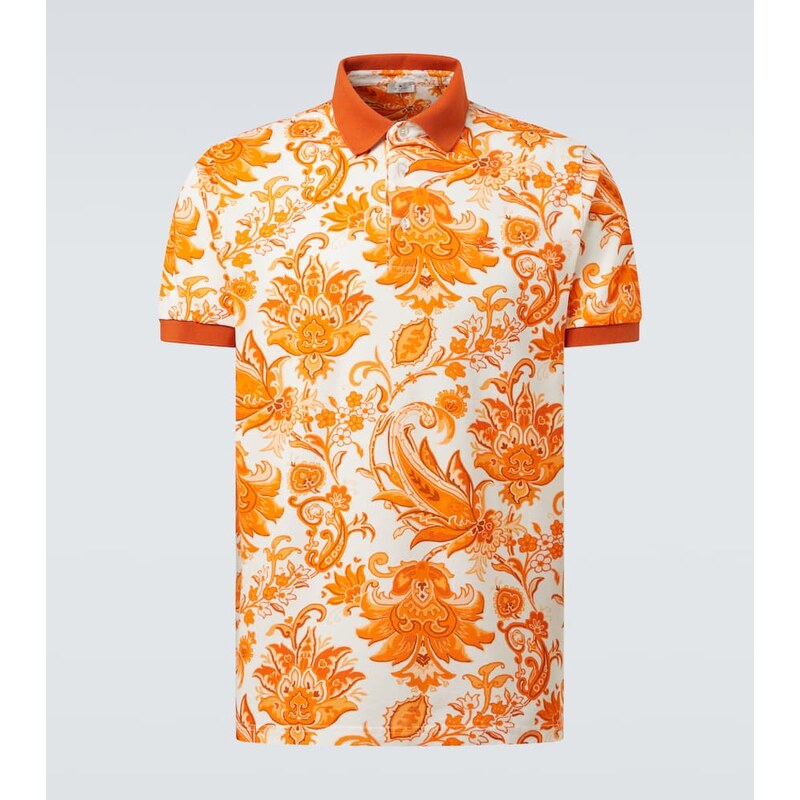 Etro Paisley cotton polo shirt