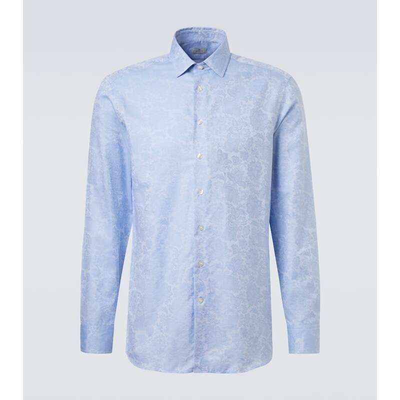 Etro Floral cotton jacquard shirt
