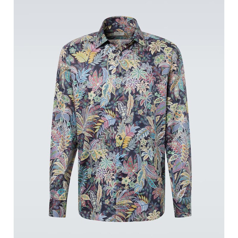Etro Paisley cotton poplin shirt