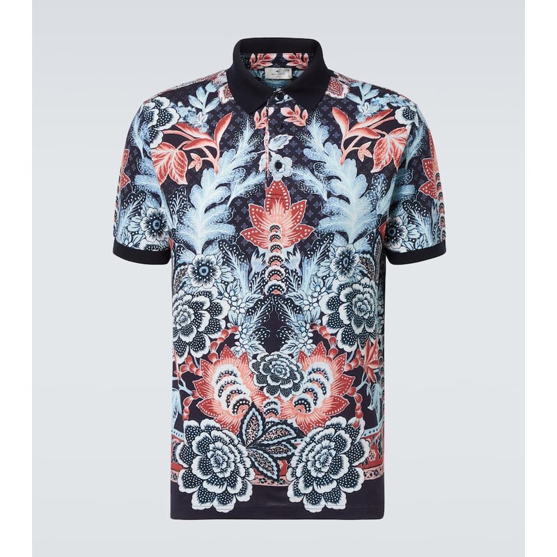 Etro Paisley cotton piquÃ polo shirt
