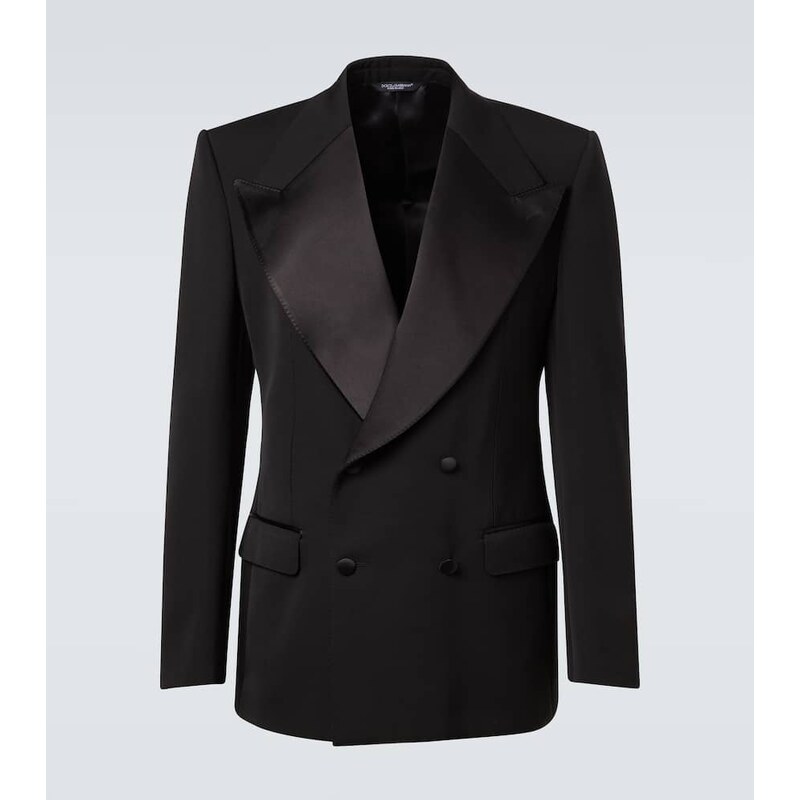 Dolce&Gabbana Wool and silk-blend tuxedo jacket