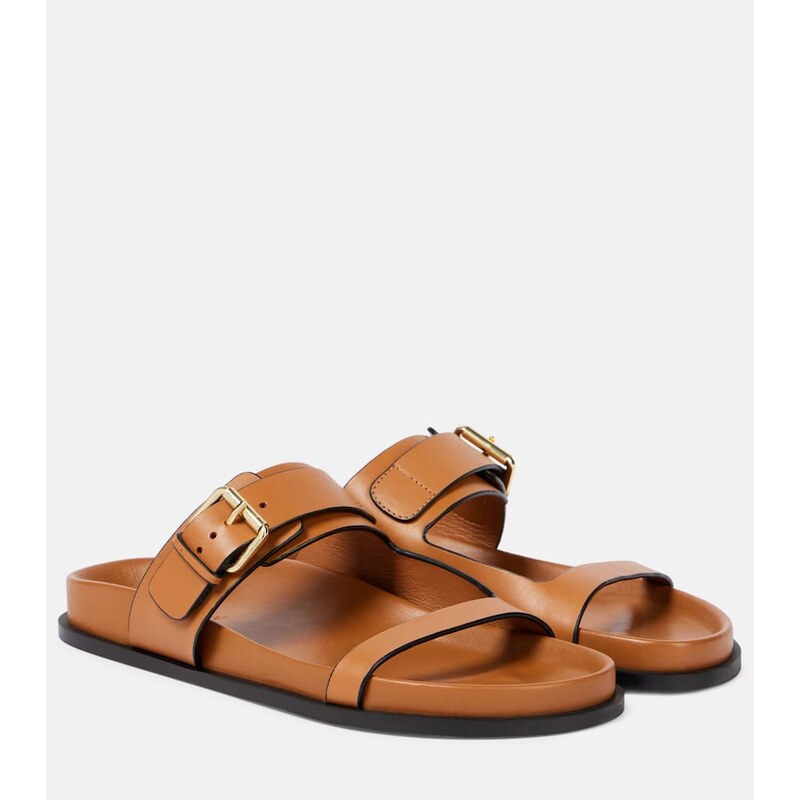 A.Emery Prince leather slides