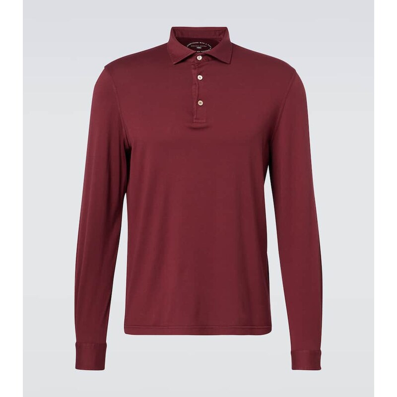 Fedeli Zero cotton jersey polo shirt