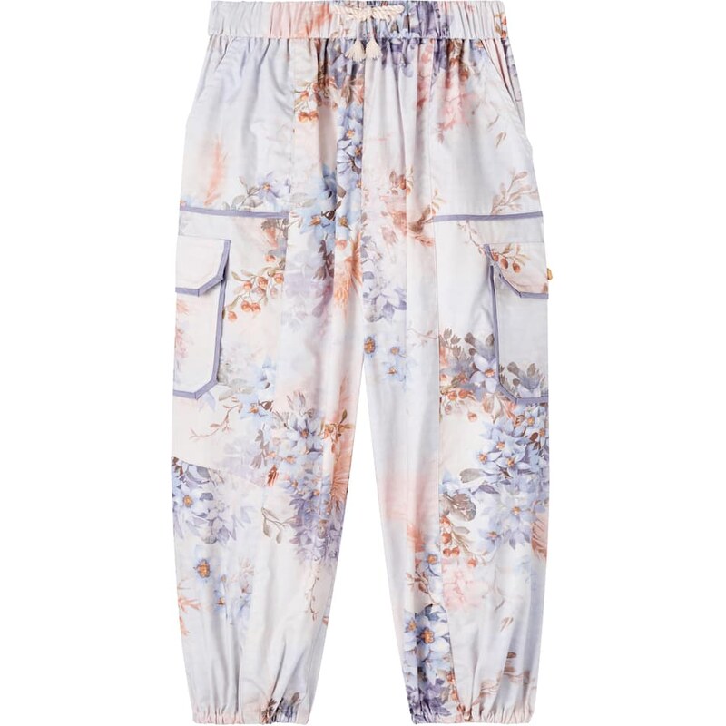 Zimmermann Kids Cascadian floral cotton poplin cargo pants