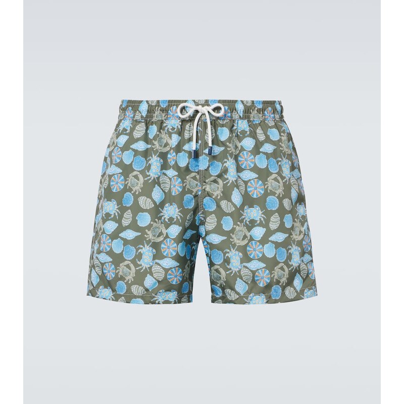 Fedeli Madeira printed swim trunks
