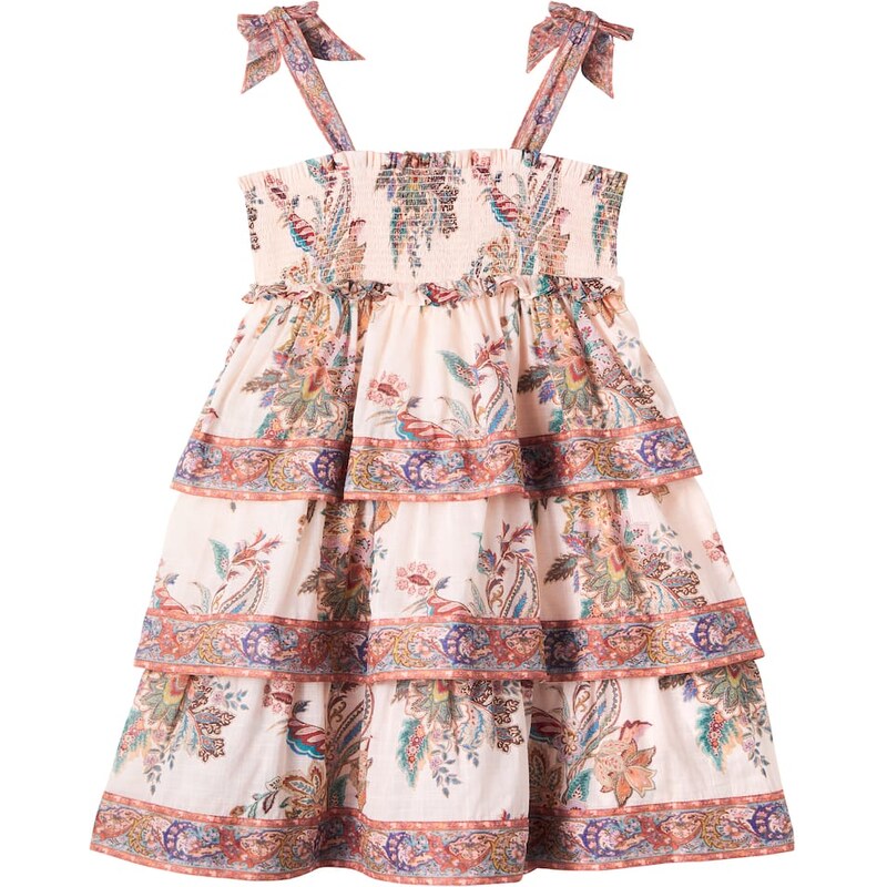 Zimmermann Kids Rhiannon printed shirred cotton dress