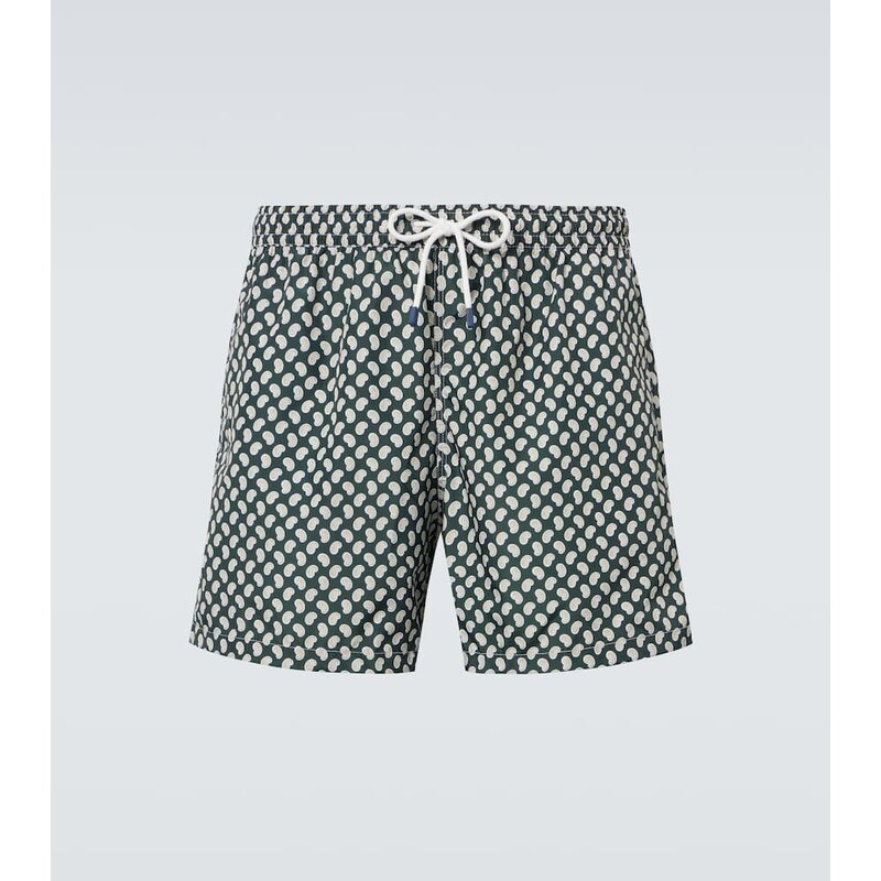 Fedeli Madeira paisley swim trunks