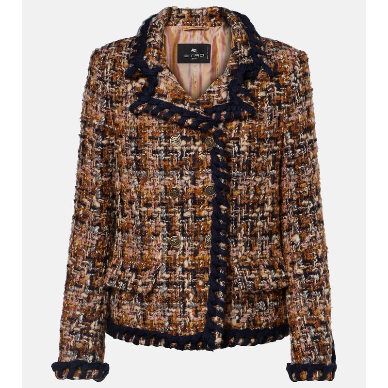 Etro Paisley tweed blazer