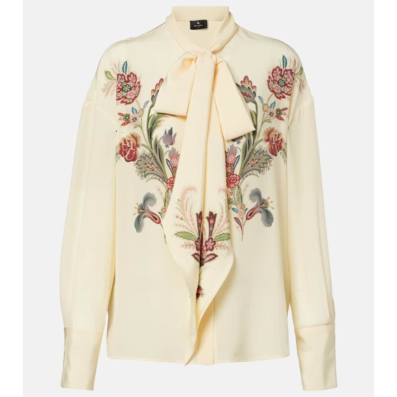 Etro Floral silk blouse