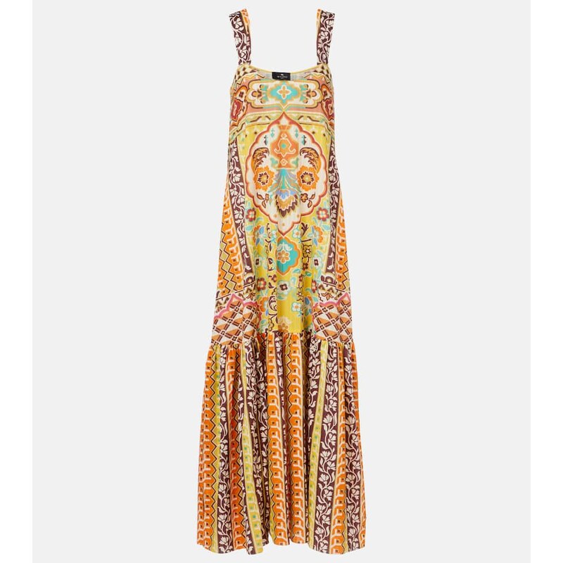 Etro Printed cotton maxi dress