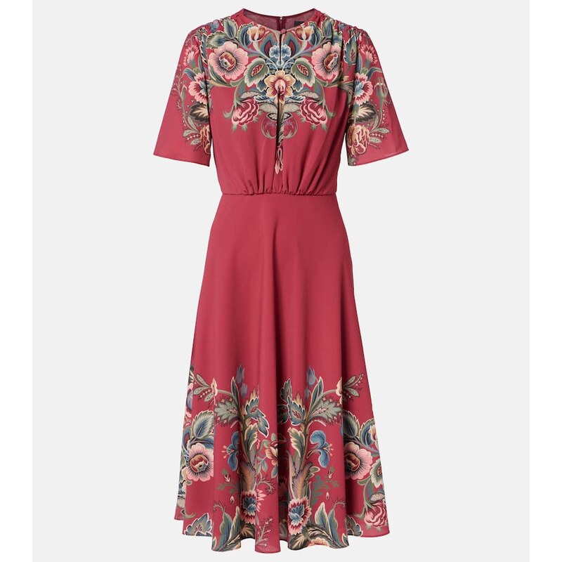 Etro Paisley crÃªpe jersey maxi dress