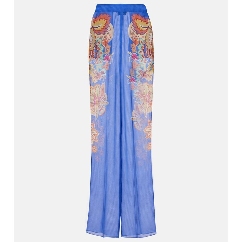 Etro Paisley wide-leg pants