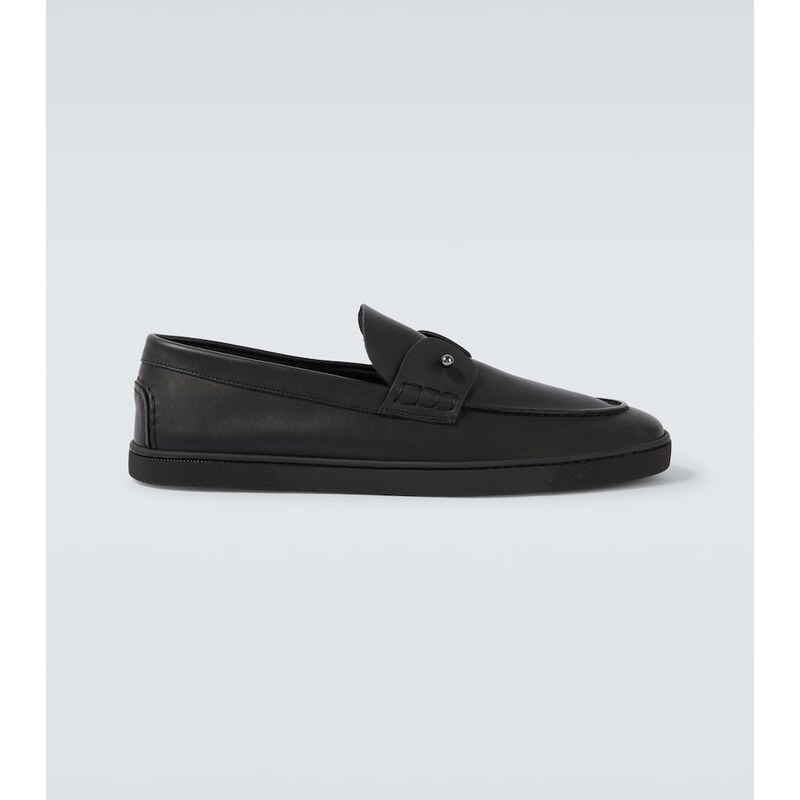 Christian Louboutin Chambeliboat leather slip-on shoes