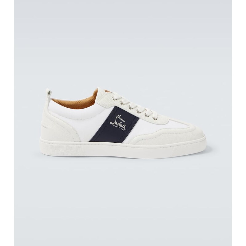 Christian Louboutin Retero leather and canvas sneakers