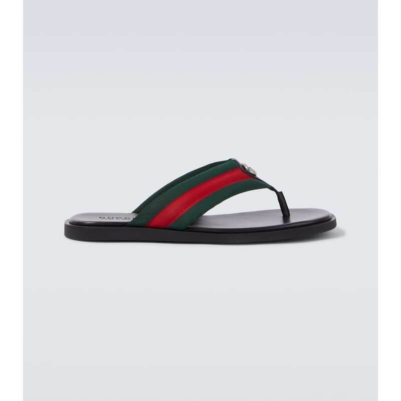 Gucci GG Web Stripe slides