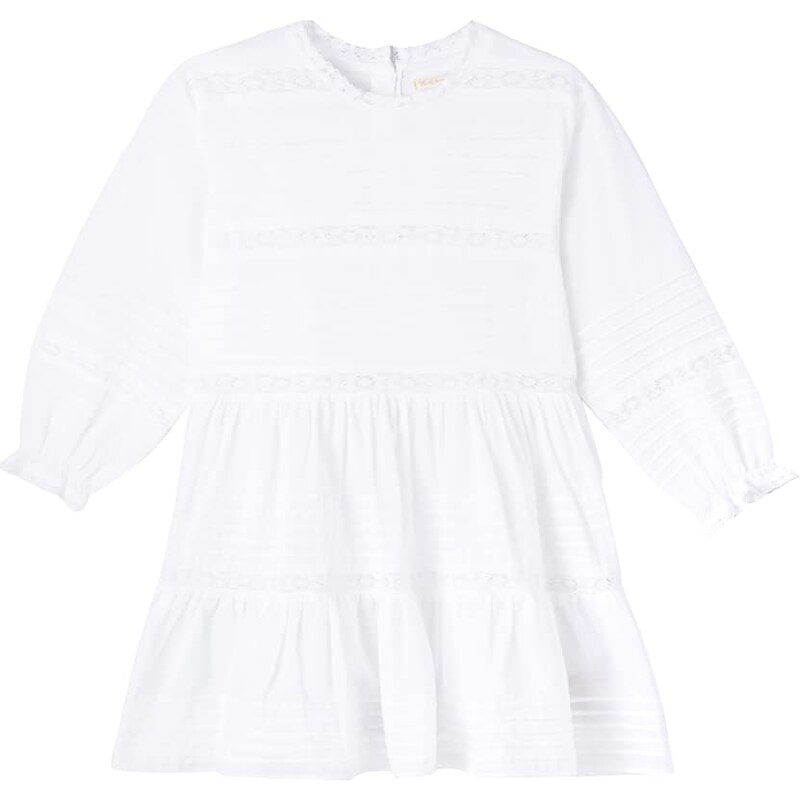 Konges Sløjd Orchid lace-trimmed cotton dress