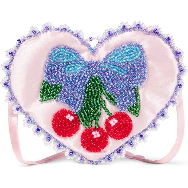 Konges Sløjd Heart beaded crossbody bag