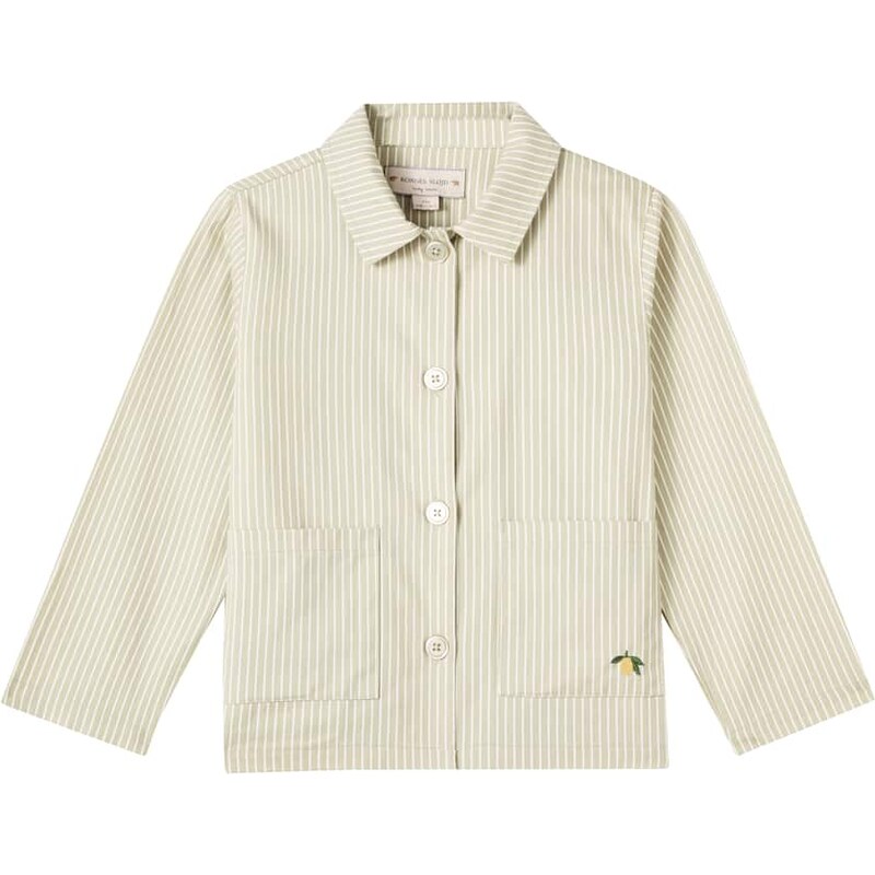 Konges Sløjd Frankie striped cotton overshirt