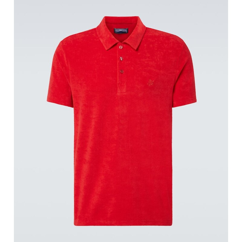 Vilebrequin Cotton-blend terry polo shirt