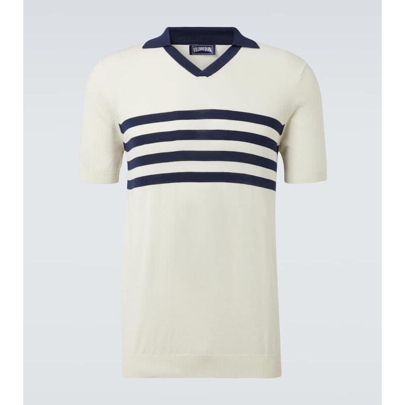 Vilebrequin Striped cotton polo shirt