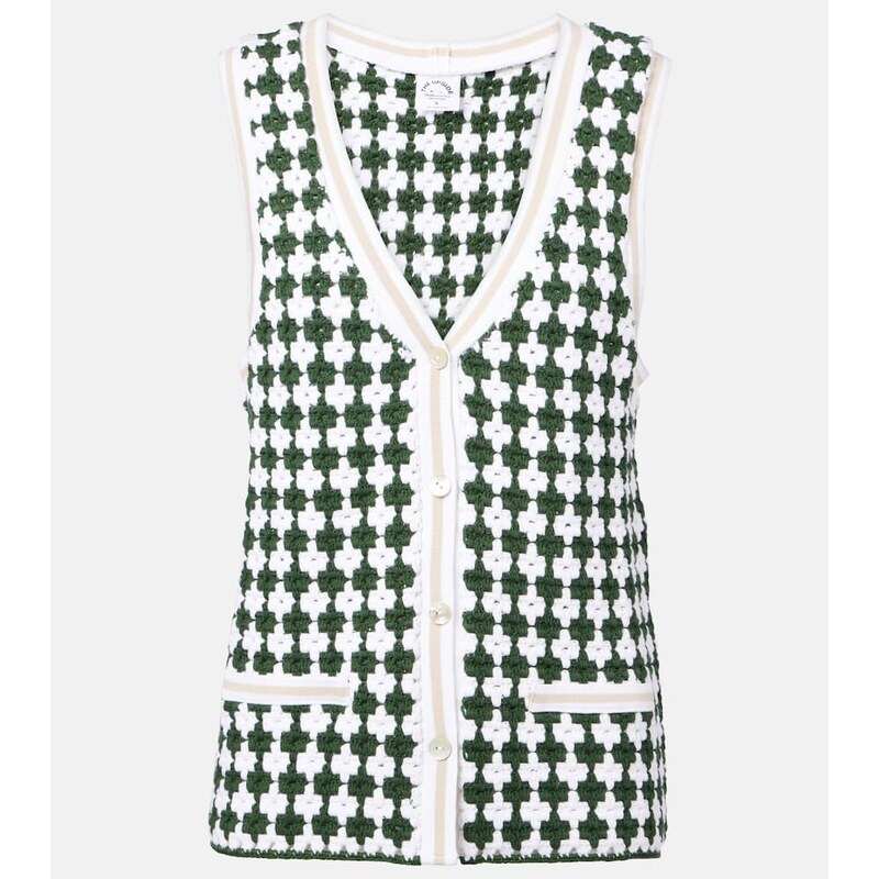 The Upside Portobello Watson crochet cotton vest