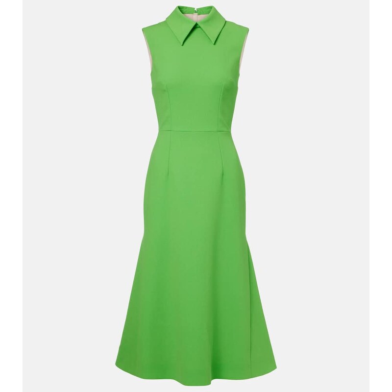 Emilia Wickstead Leontine wool crÃªpe midi dress
