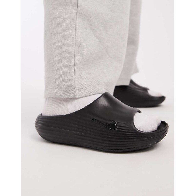 Nike ReactX Rejuven8 slide in black