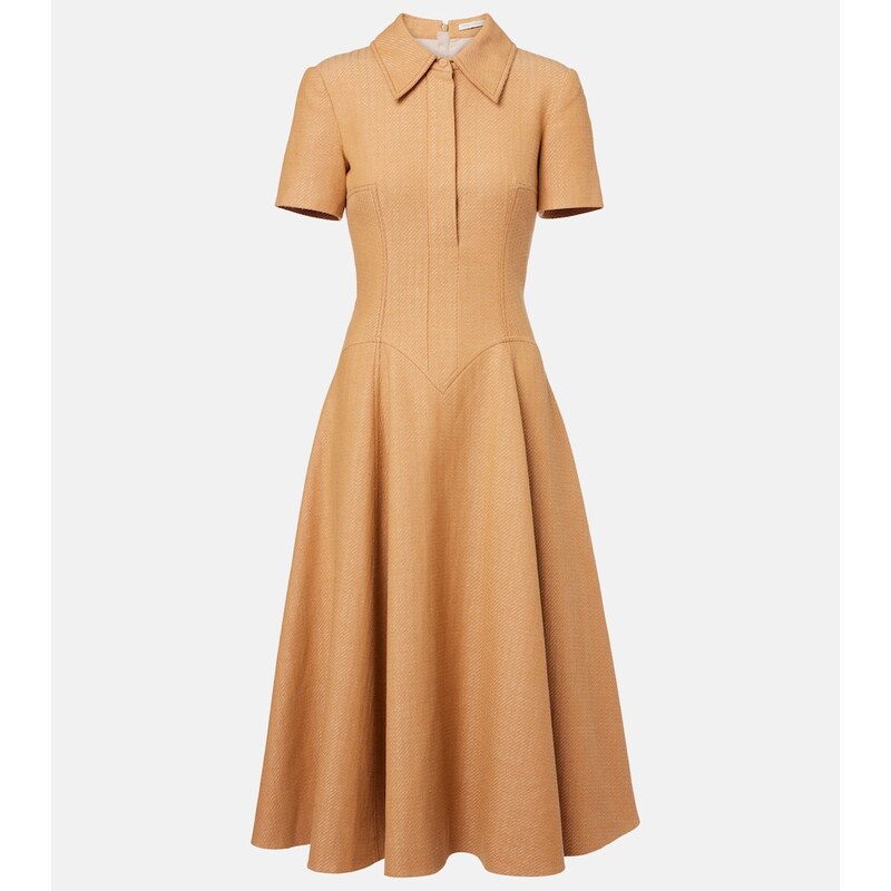 Emilia Wickstead Jody cotton and linen blend dress