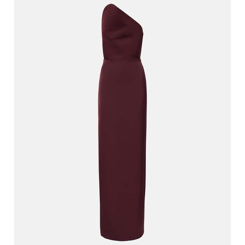 David Koma Asymmetric satin gown