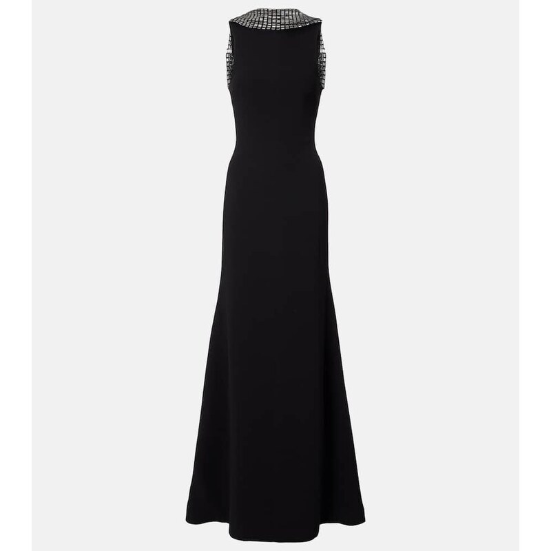 David Koma Embellished cady gown