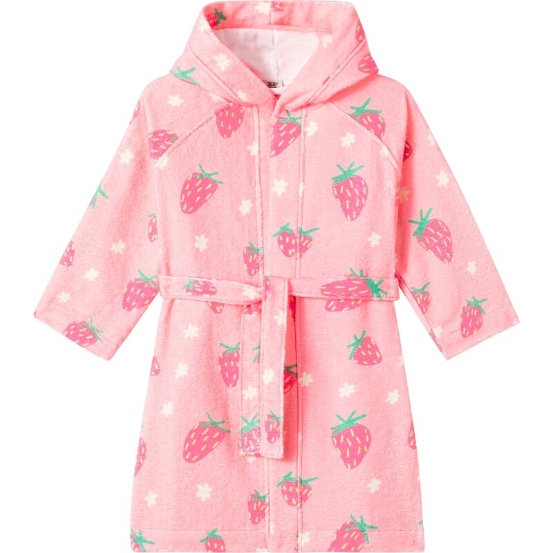 Jellymallow Strawberry printed cotton-blend terry robe